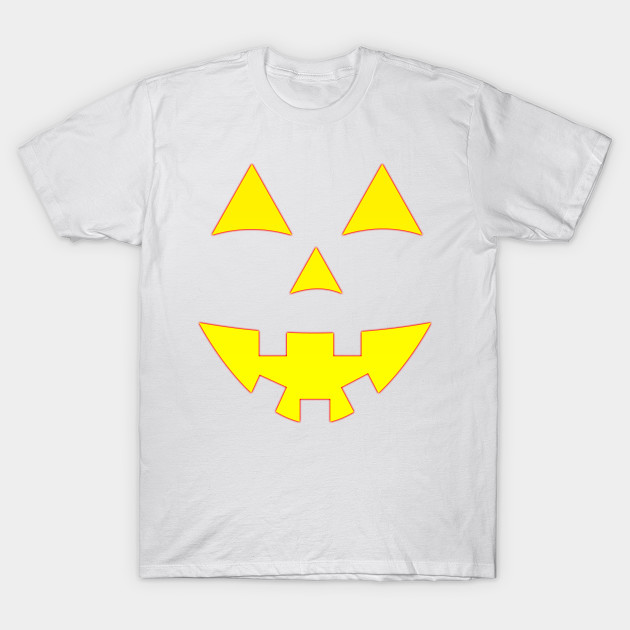 Glowing Orange Halloween Pumpkin Jack-o-lantern T-Shirt-TOZ